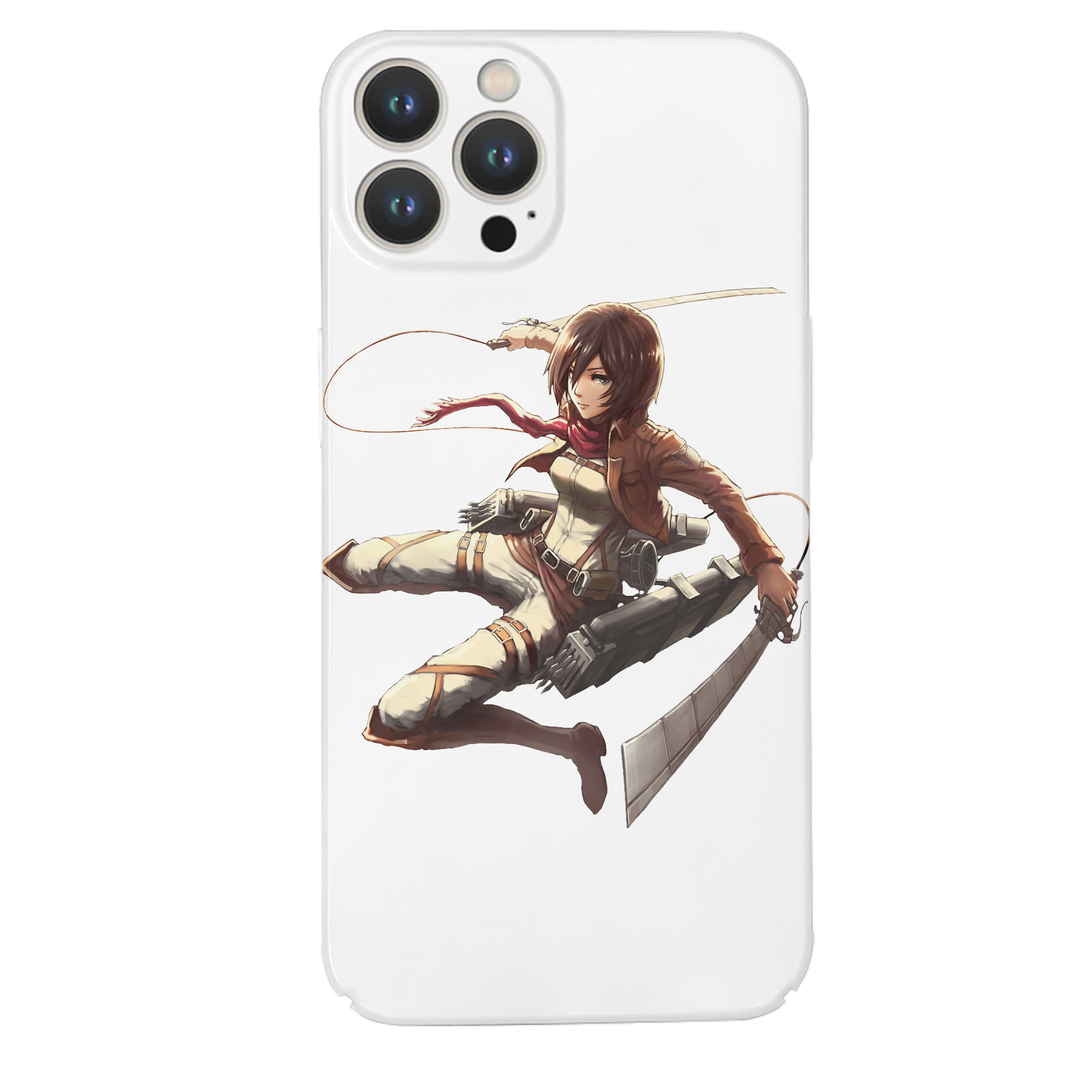 （画像用） 進撃の巨人 ミカサ·アッカーマン Attack on Titan Mikasa Ackerman 【iPhone 14シリーズ対応】ハードケース